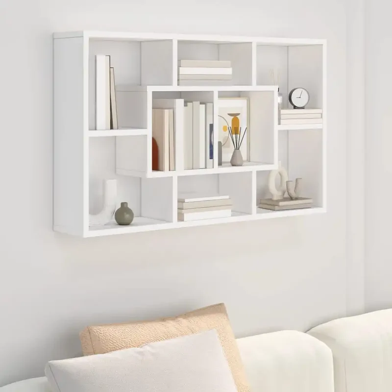 étagère murale en bois ingénierie moderne design simple pour intérieur