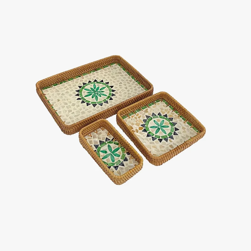 panier de rangement en rotin tissé pour aliments et décoration