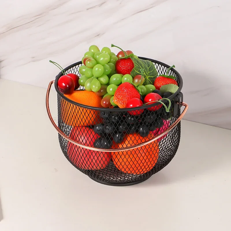 panier de rangement en métal pour organisation artisanale et divers articles