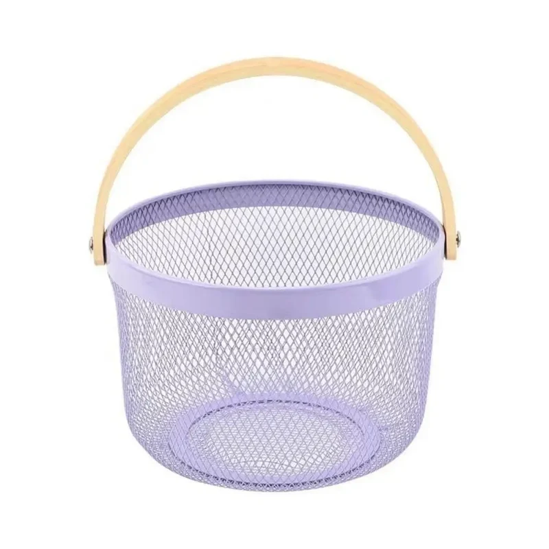 panier de rangement léger et élégant en fer pliable