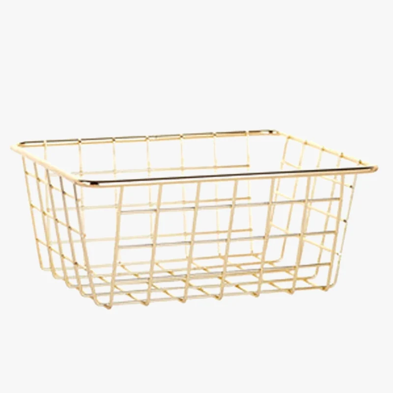 panier en fer pour rangement à la maison et salle de bain