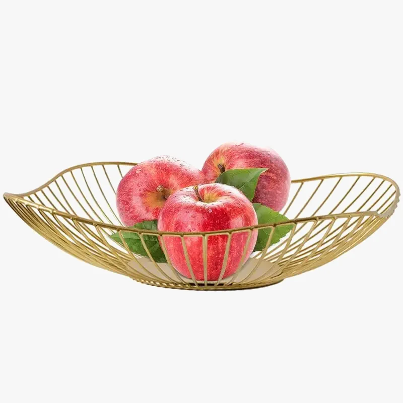 corbeille à fruits en métal pour oranges et bananes