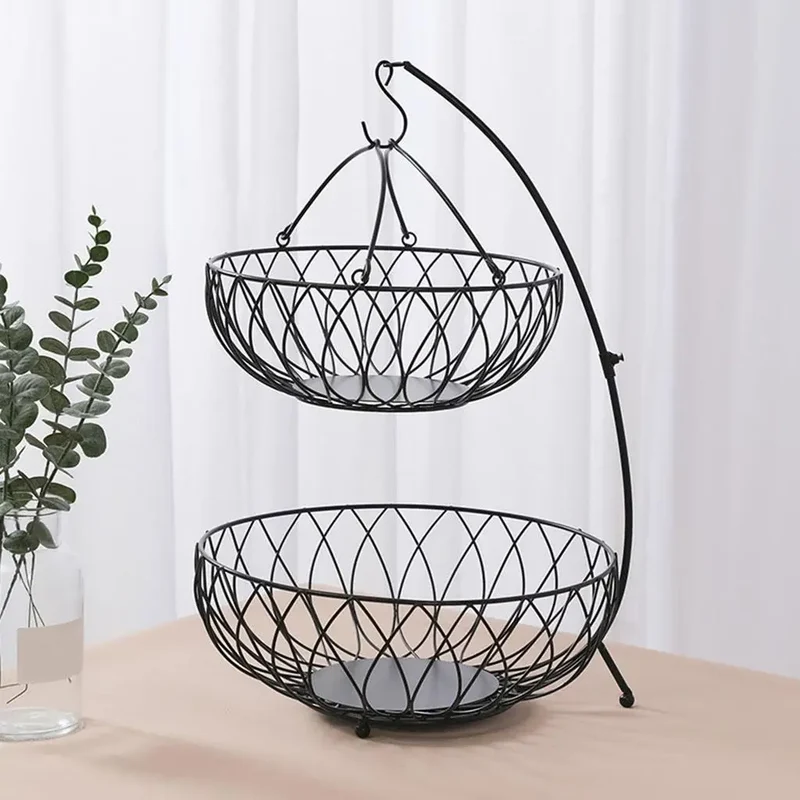 panier à fruits à deux niveaux pour un rangement pratique