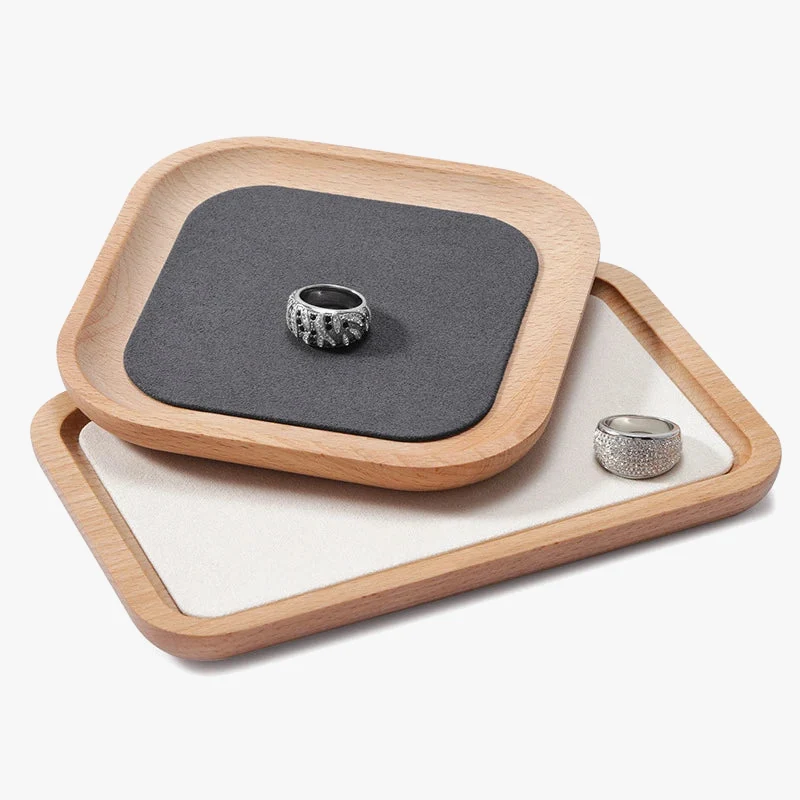 plateau de rangement en bois pour bijoux montres et colliers