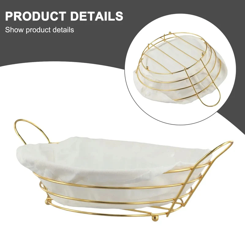 panier de rangement en métal pour collations et fruits