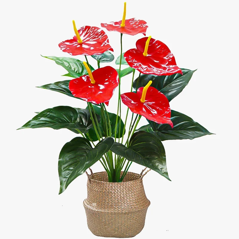 feuilles de monstera artificielles pour décoration intérieure et extérieure