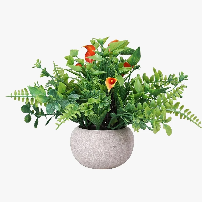 belles tulipes artificielles en bonsaï pour décoration intérieure