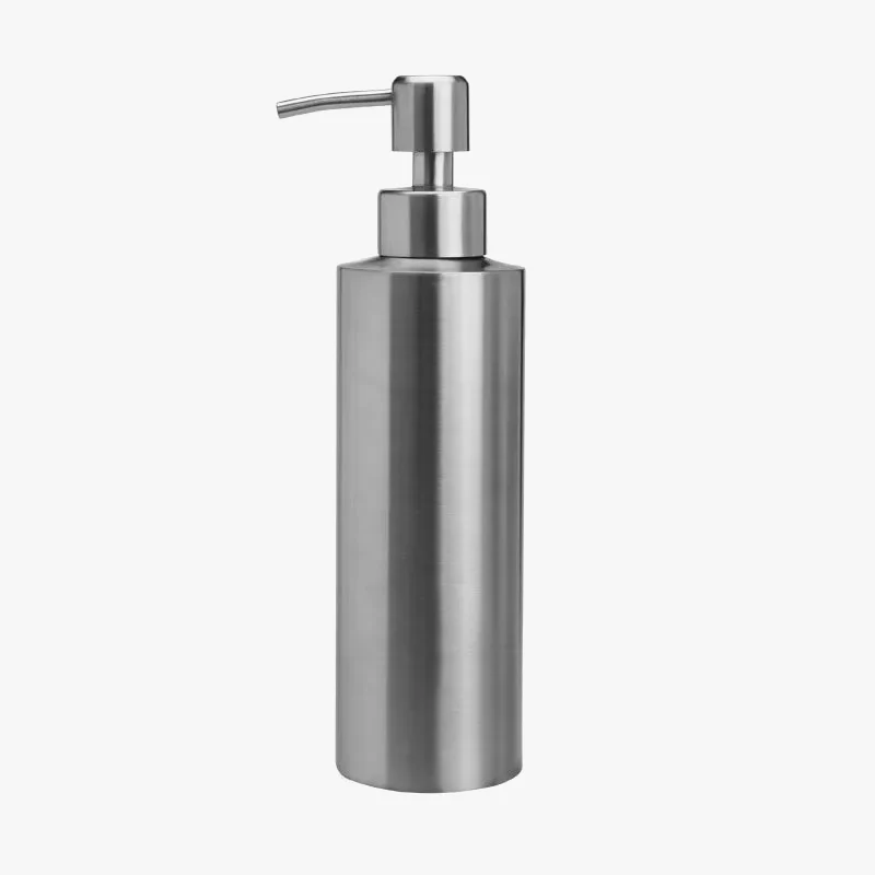 distributeur de savon liquide en acier inoxydable pour cuisine et salle de bain