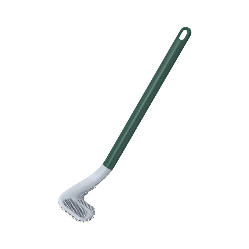 brosses de nettoyage en silicone avec support pour salle de bain