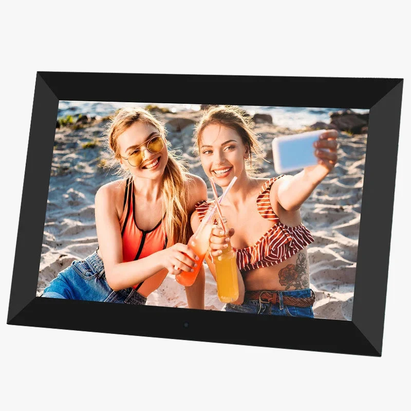 cadre photo numérique avec télécommande horloge et lecteur vidéo