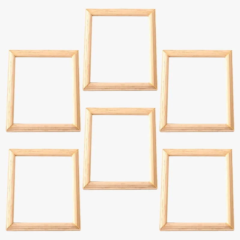 cadre photo miniature en bois pour maison de poupée décoratif