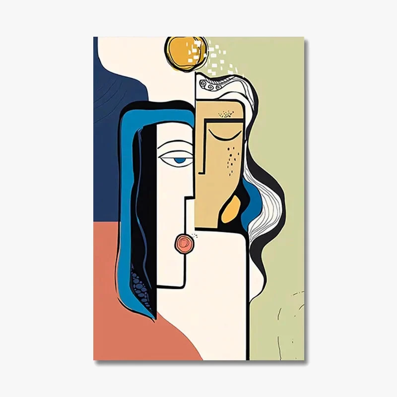 oeuvre abstraite de picasso impression sur toile pour décoration murale