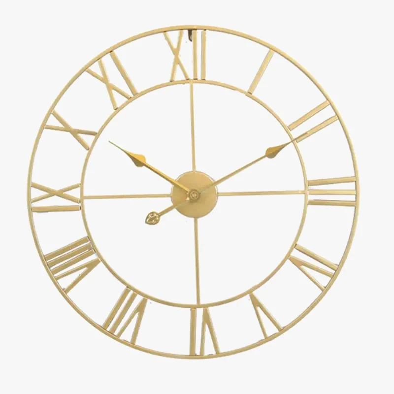 horloge murale silencieuse en fer décoration simple pour la maison