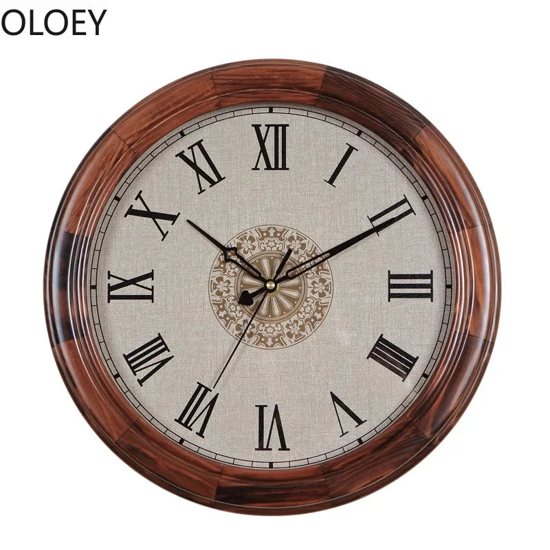 horloge murale en bois silencieuse design moderne nouvelle collection