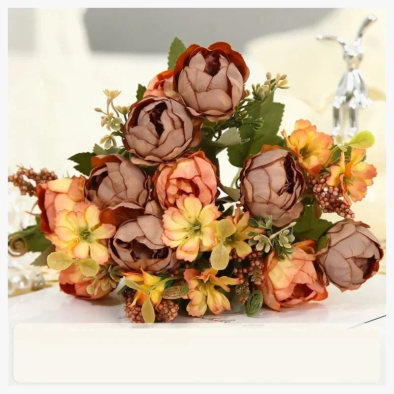 bouquet de pivoines artificielles pour décoration florale intérieure
