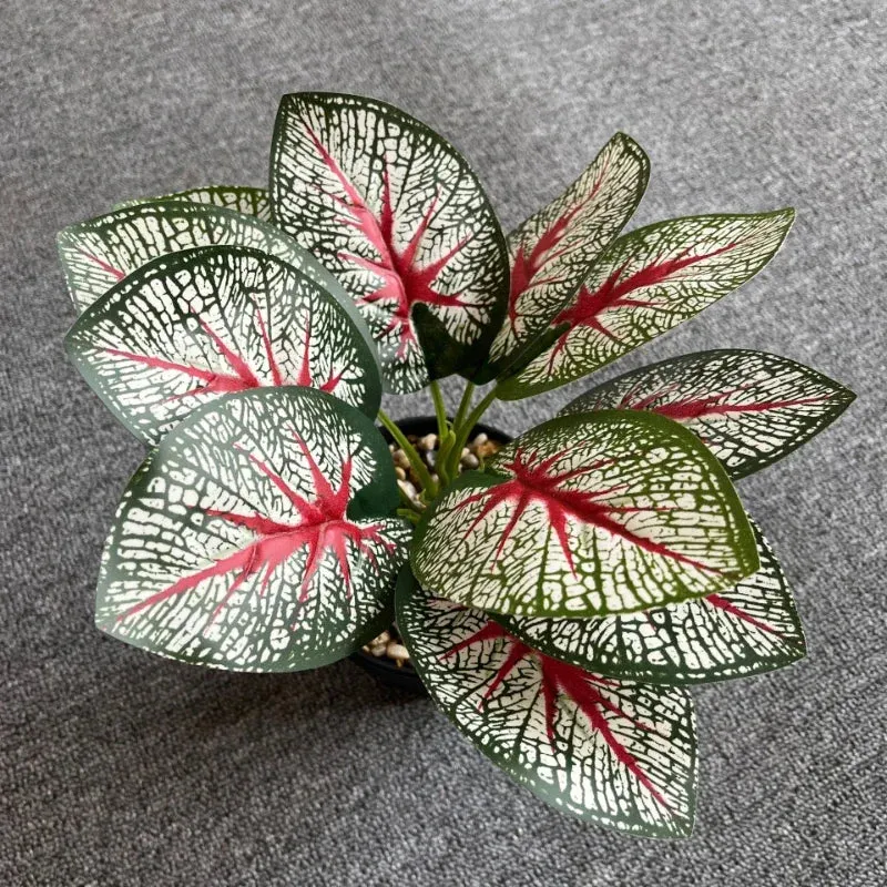 feuilles de phénix artificielles décoration verte en plastique