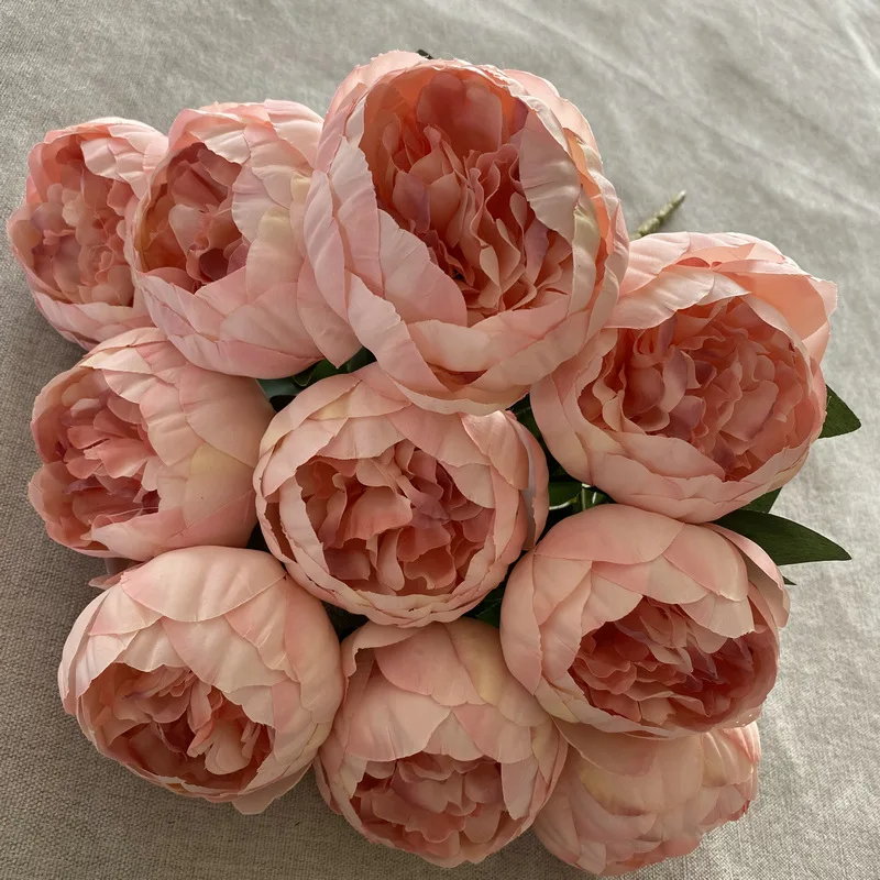 bouquet de pivoines artificielles pour mariage et décoration élégante