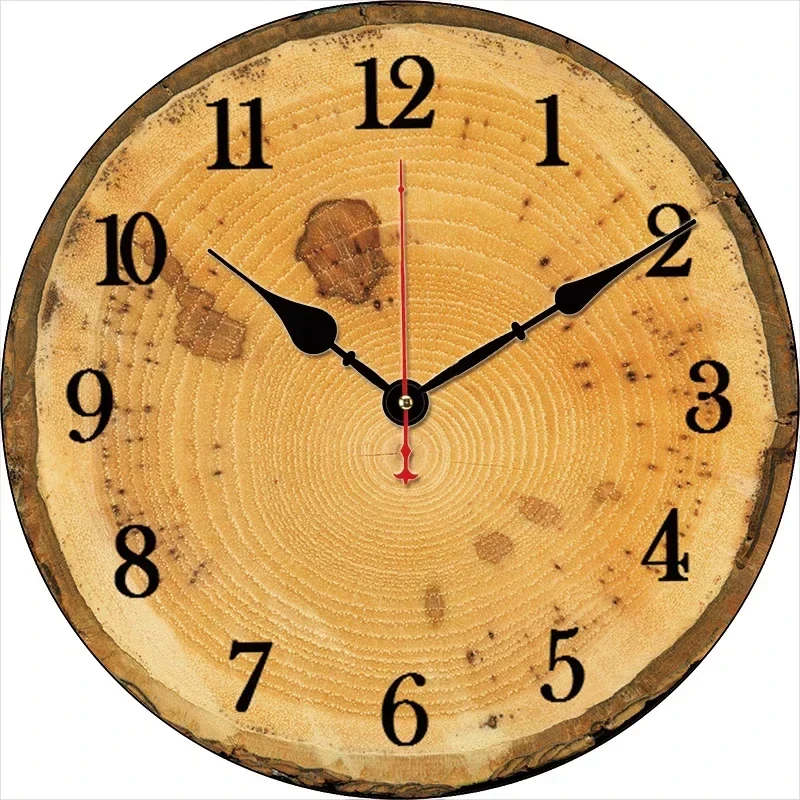 horloge murale rétro silencieuse pour décoration intérieure moderne