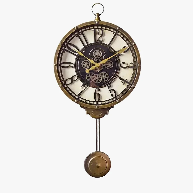 horloge murale rétro silencieuse style américain cadeau décoratif