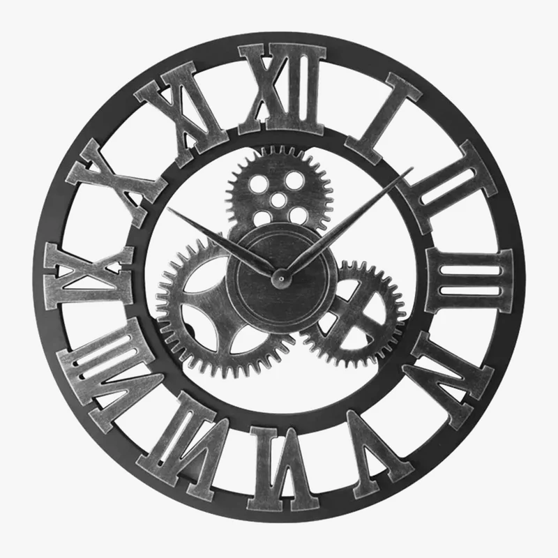 horloge murale style industriel décorative pour vente en gros