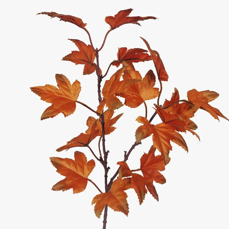 branche de feuille d'érable artificielle pour décorations automnales et festives