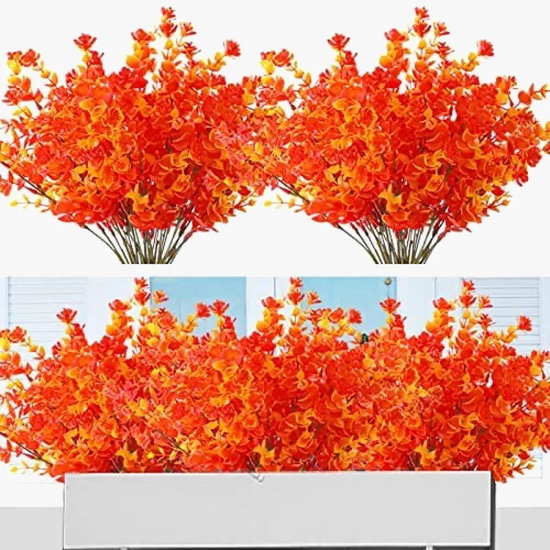 plante artificielle d'extérieur résistante aux uv pour décorations d'automne