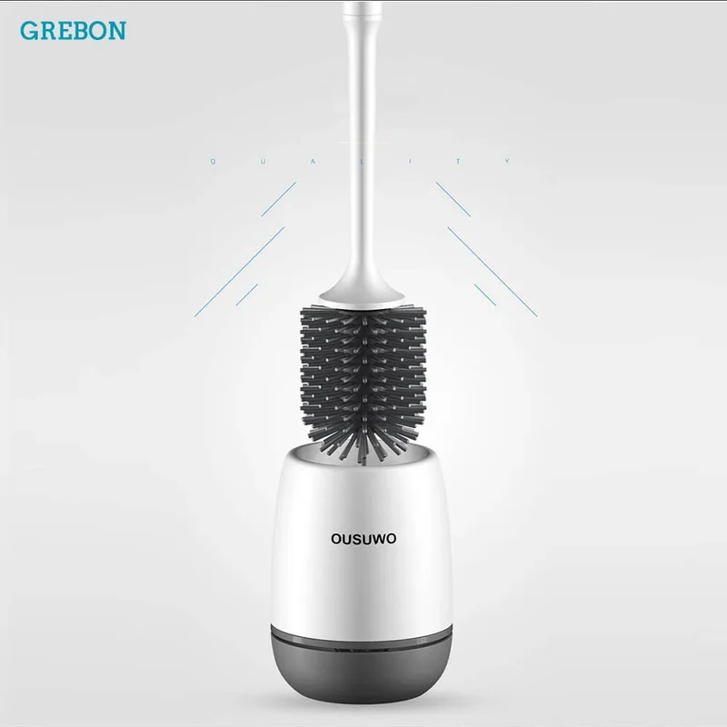 porte-brosse autonettoyant en silicone pour salle de bain