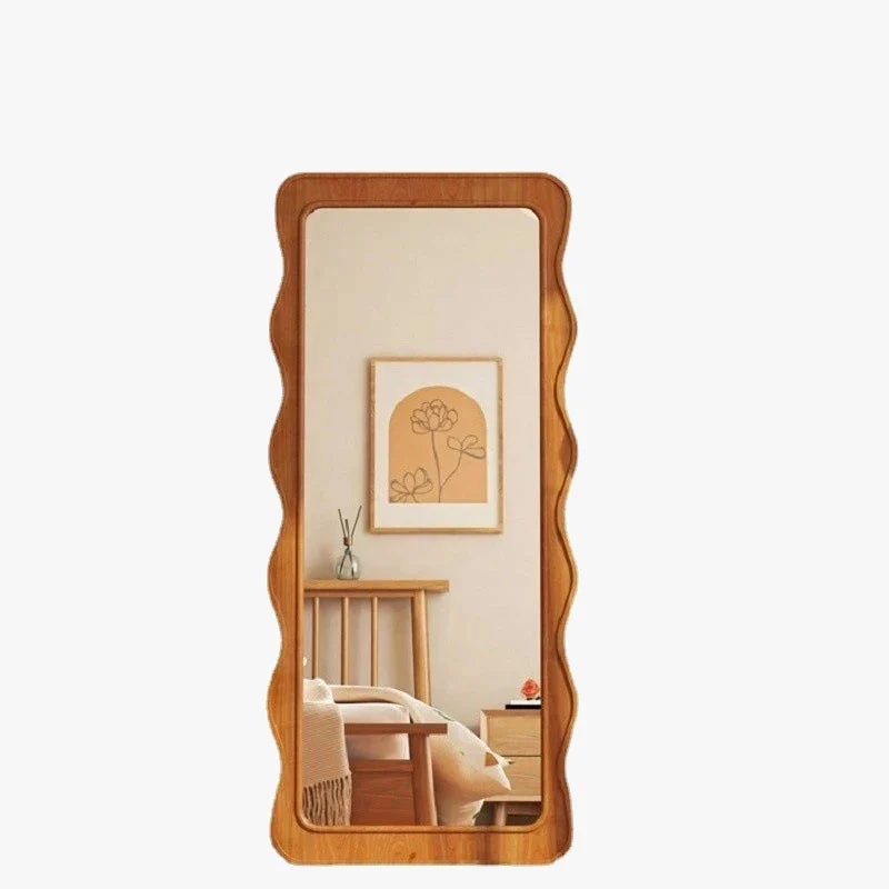 miroir de courtoisie en bois luxe pour décoration intérieure