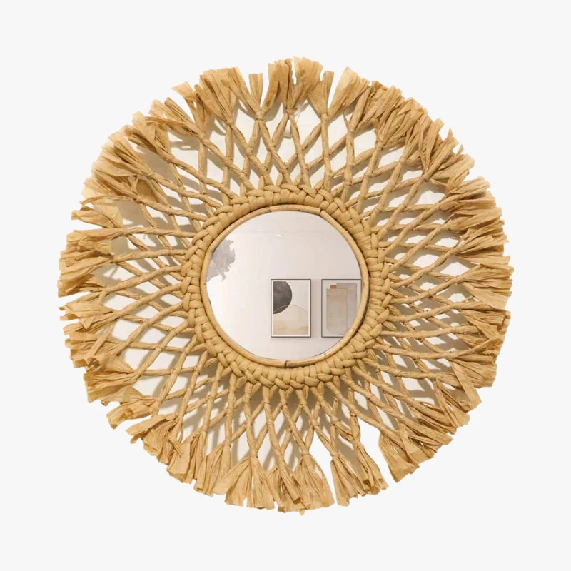 miroirs décoratifs ronds adhésifs pour une décoration intérieure élégante