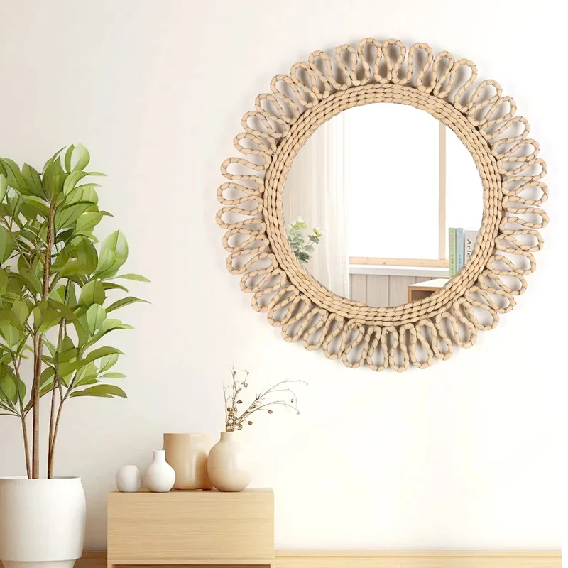 miroir mural bohème décoratif style homestay pour décoration intérieure