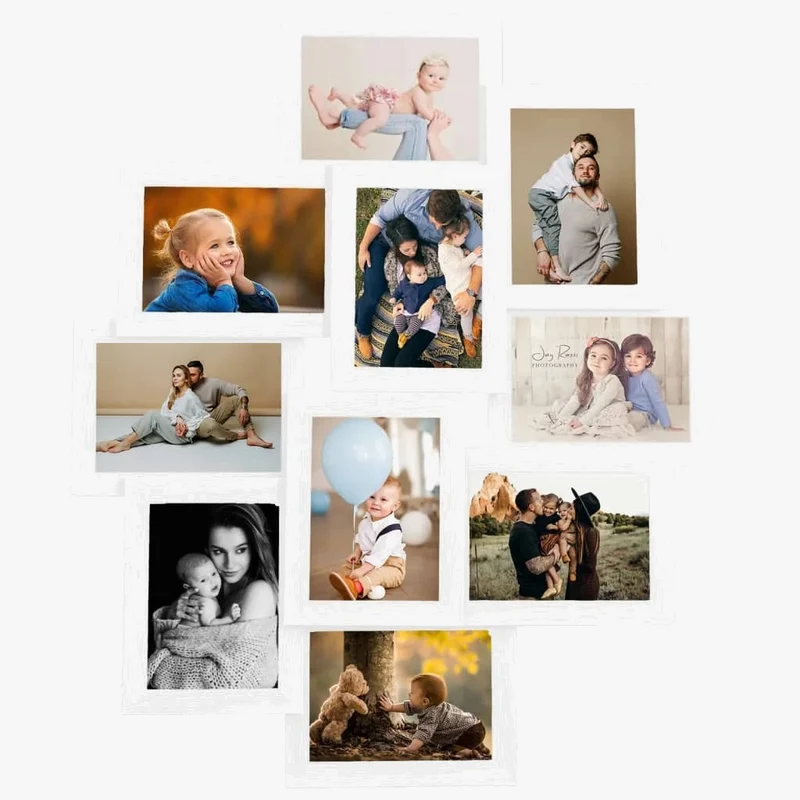 cadre photo mural personnalisé pour souvenirs de famille