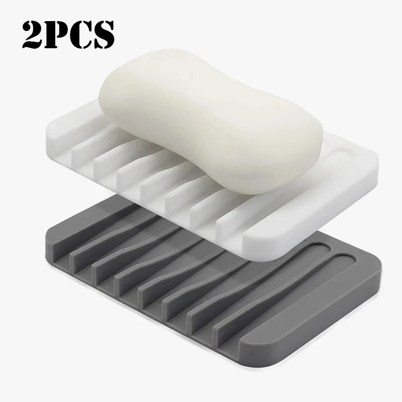 porte-savon en silicone auto-drainant pour garder savon sec