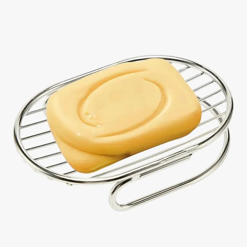 porte-savon en acier inoxydable avec égouttoir élégant et pratique