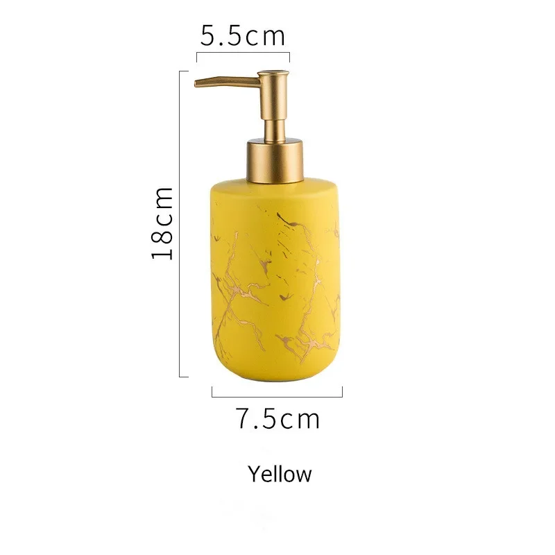 distributeur de savon liquide en céramique pour salle de bain moderne