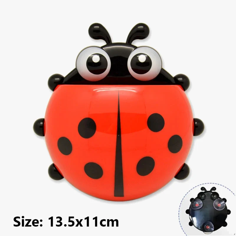 lot de 2 porte-brosse à dents coccinelle mignon pour enfants