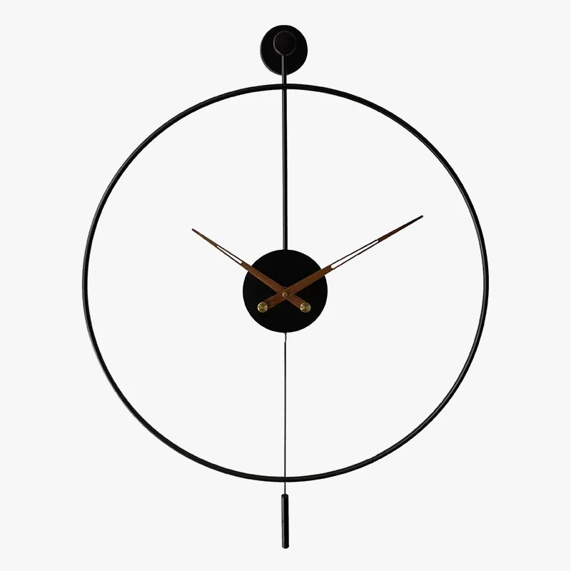 horloge murale créative en fer design moderne et élégant