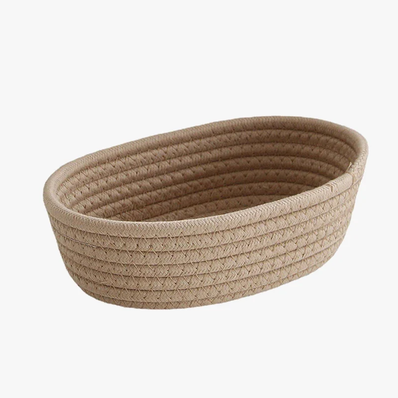paniers de rangement en corde de coton nordique pour organisation