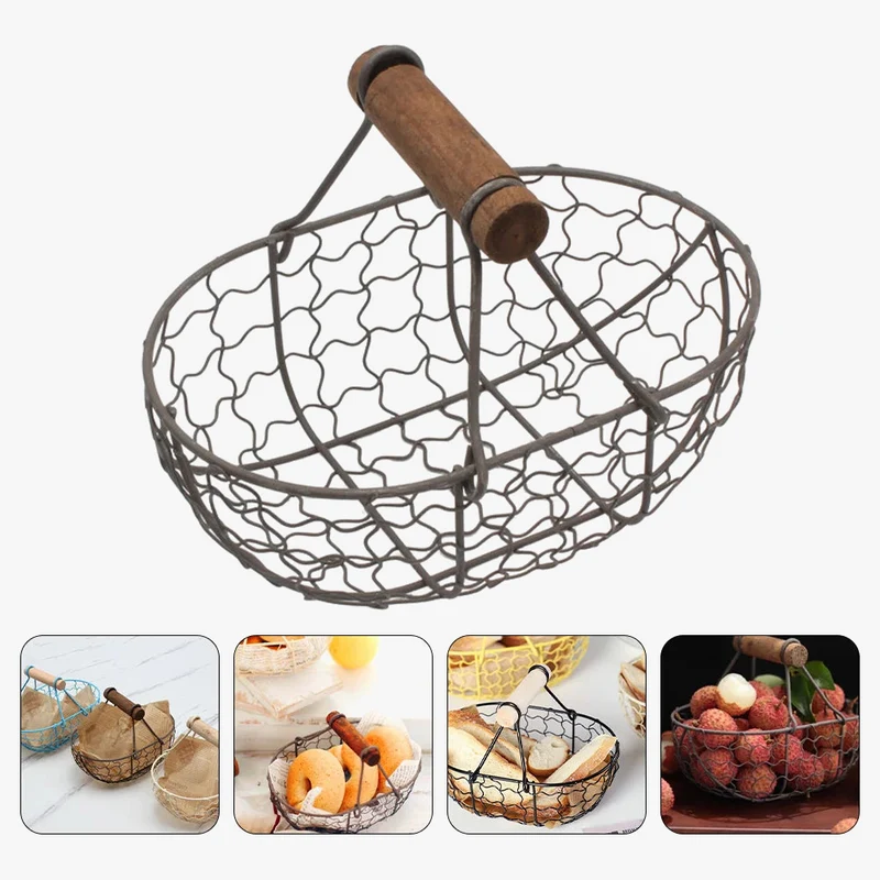 panier à œufs en métal support pour fruits et légumes