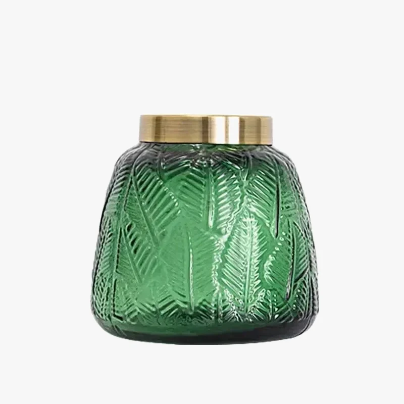 vase en verre décoratif pour fleurs artificielles moderne