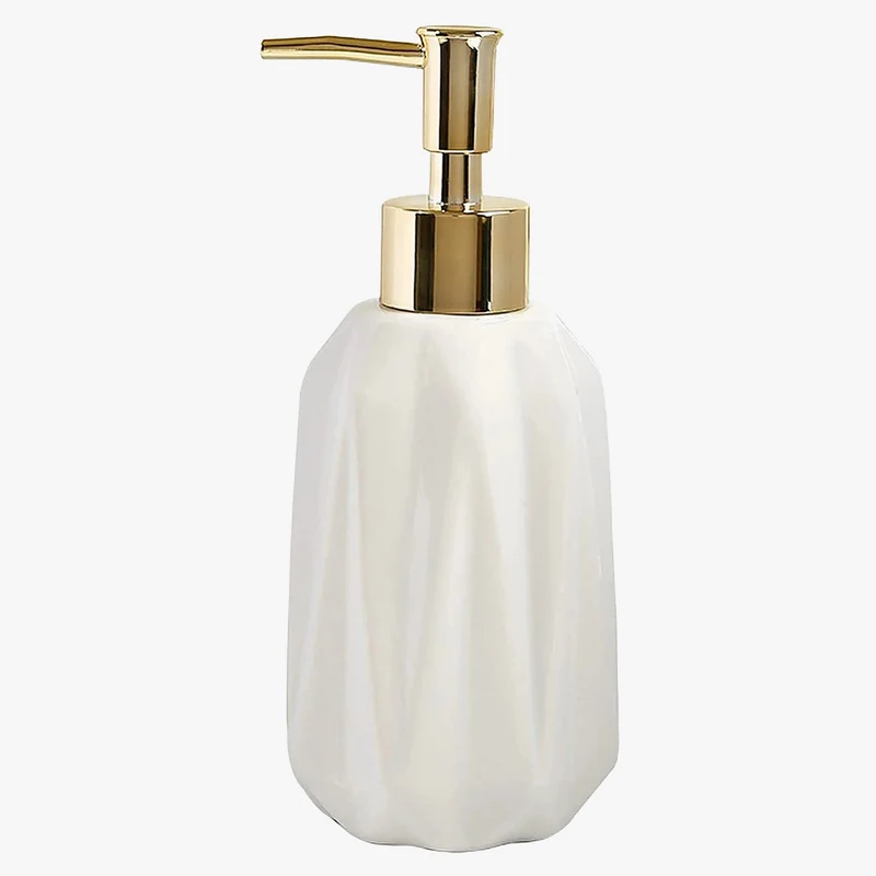 distributeur de savon en céramique avec pompe rechargeable pour liquide
