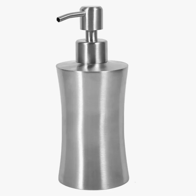 distributeur de savon en inox avec pompe pour désinfectant mains