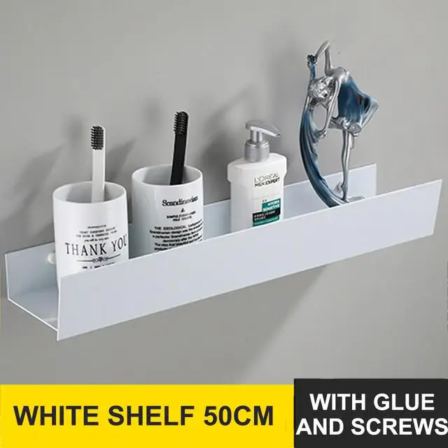 étagère murale pour rangement de salle de bain et cosmétiques