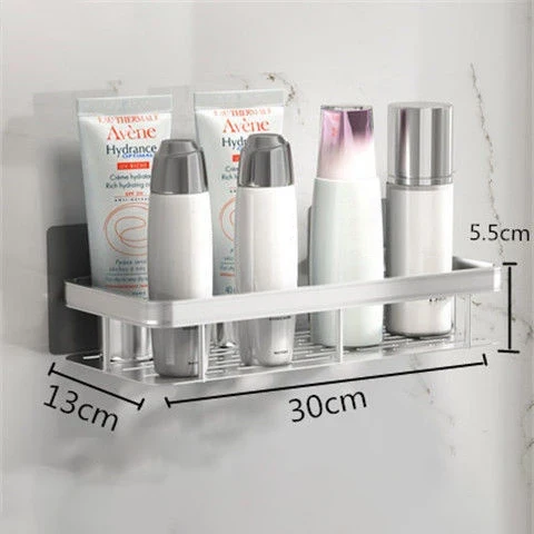 etagère murale de rangement sans perçage pour shampoing et maquillage