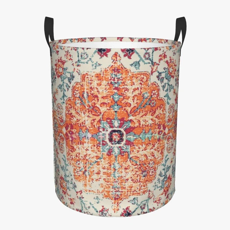 panier à linge boho en terre cuite pour rangement polyvalent