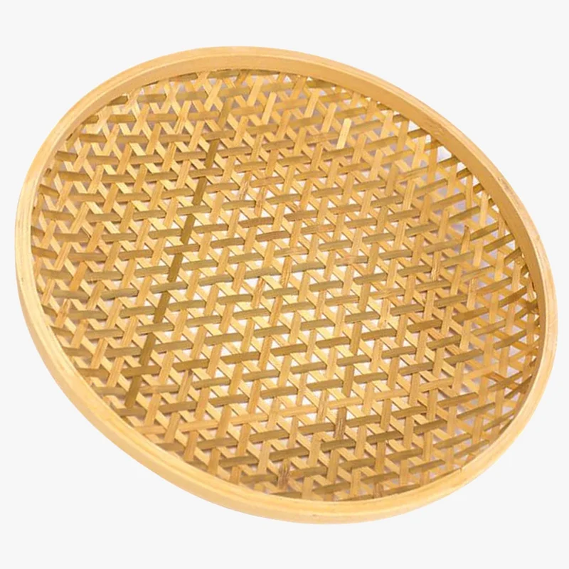 panier en bambou tressé pour collations et fruits