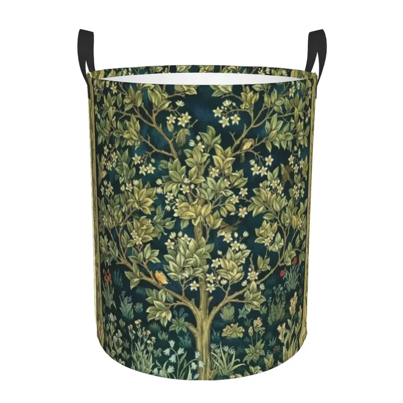 panier à linge pliable floral pour rangement jouets bébé