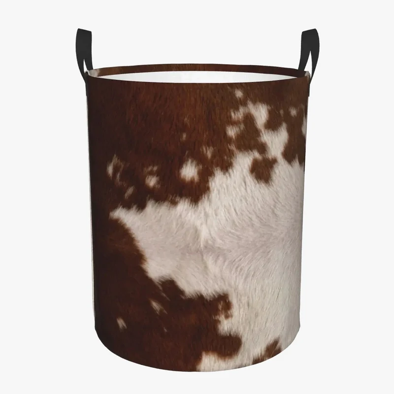panier à linge en cuir personnalisé pour rangement et jouets