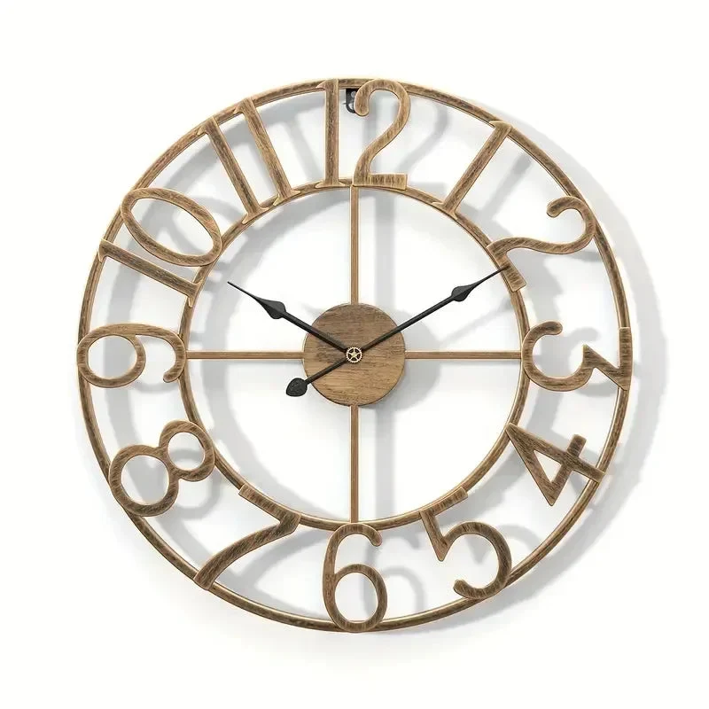horloge murale rétro en métal décoration créative pour votre intérieur