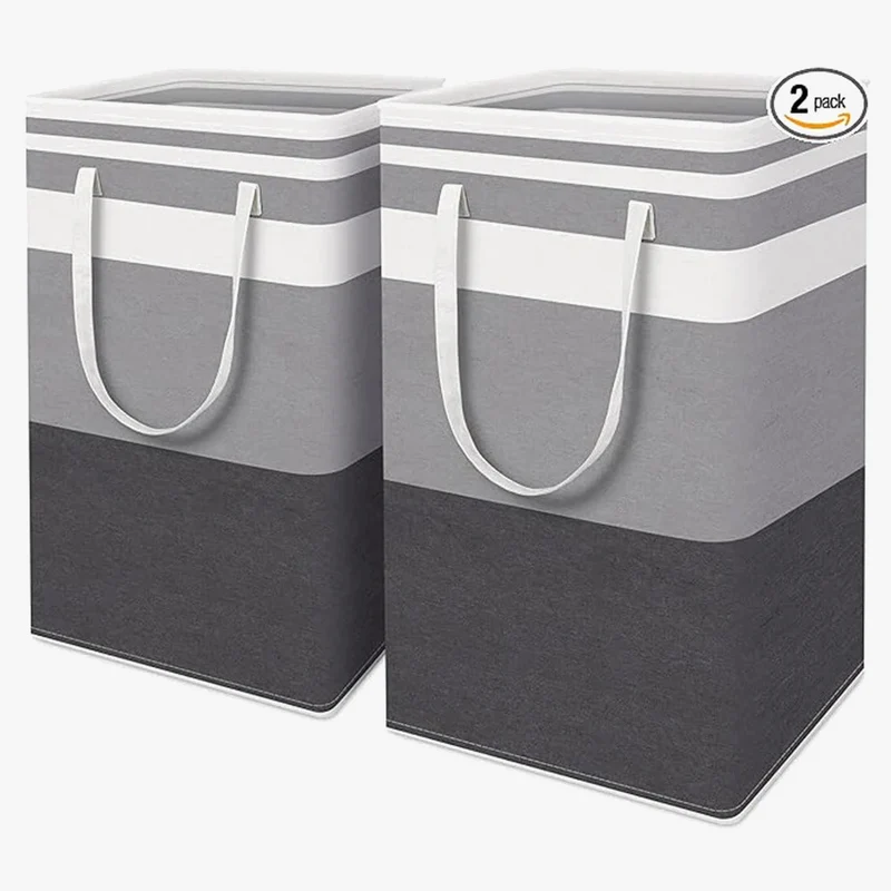 lot de 2 paniers à linge pliables et imperméables pour rangement