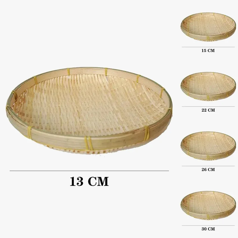 tamis en bambou naturel pour cuisine panier à pain décoratif rangement DIY